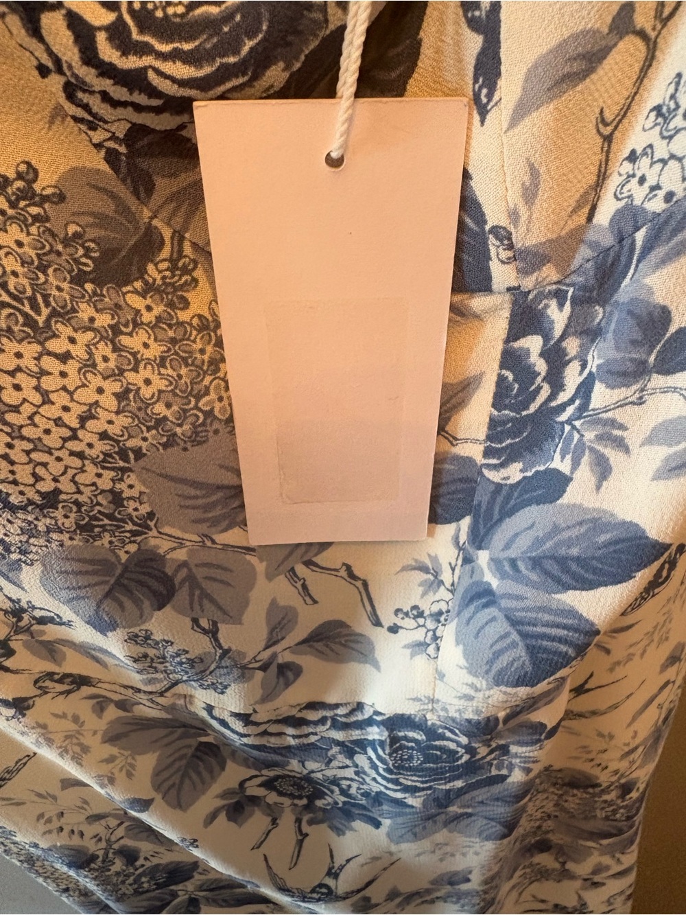 Reformation Nikita Blue and White Floral Midi Dress NWT size 8 - Picture 14 of 16